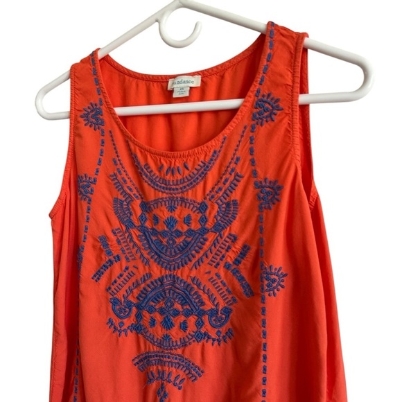 Sundance Viscose Embroidered Tank Top, Size XS - Picture 3 of 6